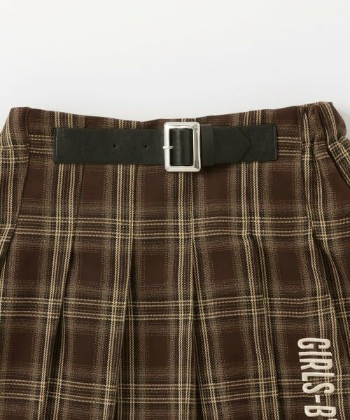 by LOVEiT / バイ ラビット ミニ・ひざ丈スカート | 飾りベルトプリーツスカート | 詳細8