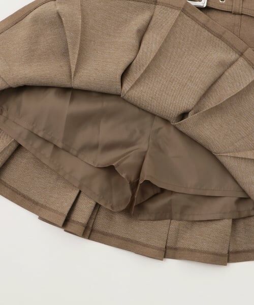 by LOVEiT / バイ ラビット ミニ・ひざ丈スカート | ベルトつきタックスカート | 詳細11