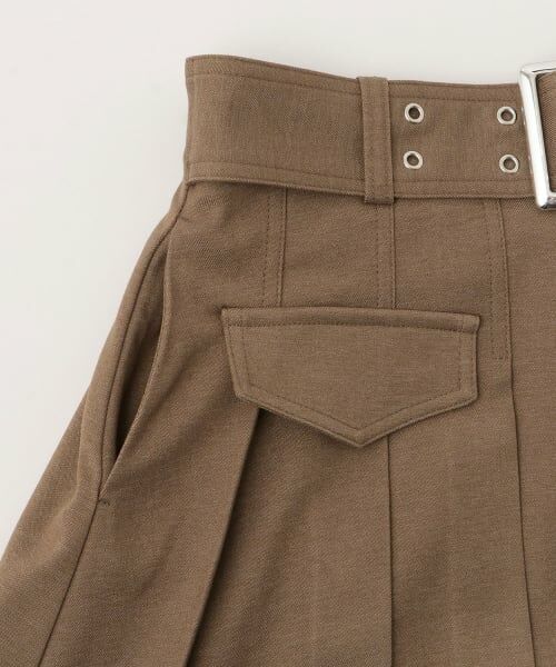 by LOVEiT / バイ ラビット ミニ・ひざ丈スカート | ベルトつきタックスカート | 詳細9