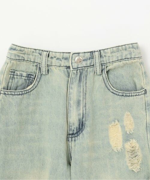 by LOVEiT / バイ ラビット その他パンツ | サイド切り替えダメージデニム | 詳細2