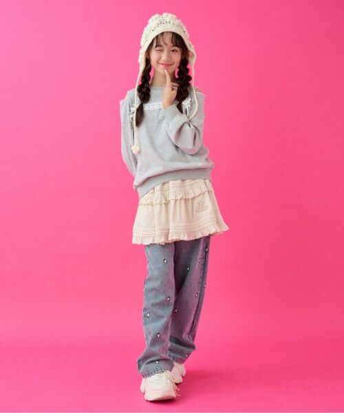 by LOVEiT / バイ ラビット その他パンツ | 【Cuugal8月号掲載】ハート刺しゅうパンツ | 詳細1