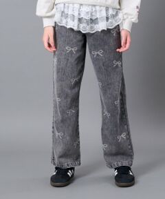 by LOVEiT / バイ ラビット その他パンツ | 【WEB限定】リボン抜染パンツ