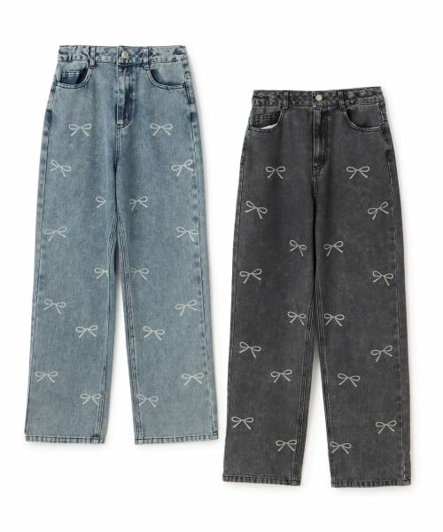 by LOVEiT / バイ ラビット その他パンツ | 【WEB限定】リボン抜染パンツ | 詳細2