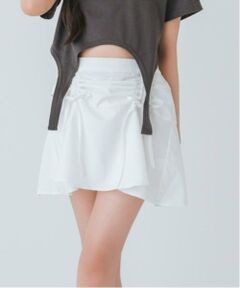 by LOVEiT / バイ ラビット ミニ・ひざ丈スカート | 【Cuugal8月号掲載】ドロストフリルスカート