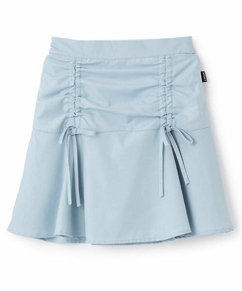 by LOVEiT / バイ ラビット ミニ・ひざ丈スカート | 【Cuugal8月号掲載】ドロストフリルスカート（エメラルド グリーン）