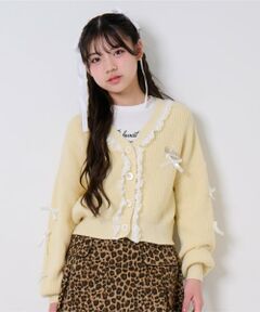 by LOVEiT / バイ ラビット カーディガン・ボレロ | リボンポイントカーデTシャツセット