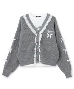 by LOVEiT / バイ ラビット カーディガン・ボレロ | リボンポイントカーデTシャツセット
