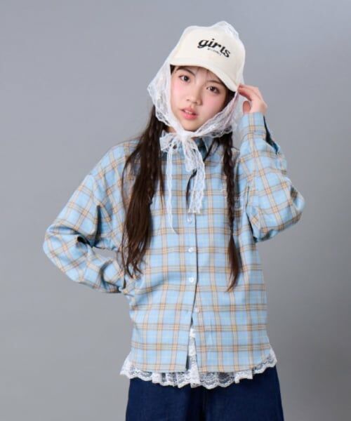 by LOVEiT / バイ ラビット シャツ・ブラウス | チェックルーズシャツ | 詳細1