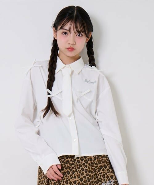 by LOVEiT / バイ ラビット シャツ・ブラウス | タイつきリボンブラウス | 詳細1