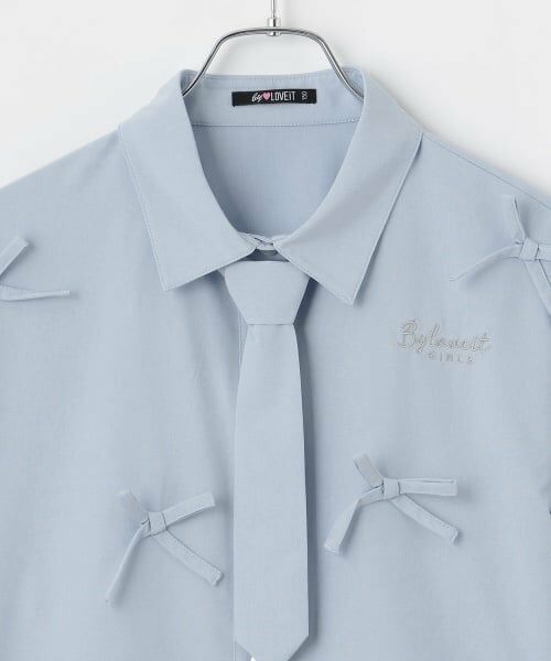 by LOVEiT / バイ ラビット シャツ・ブラウス | タイつきリボンブラウス | 詳細11