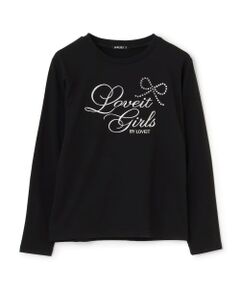 by LOVEiT / バイ ラビット Tシャツ | 【WEB限定】キラキラリボンTシャツ