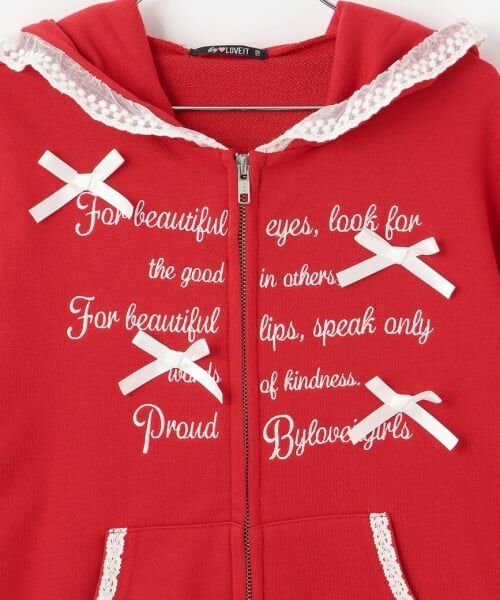 by LOVEiT / バイ ラビット パーカー | レースポイントフーディ | 詳細12