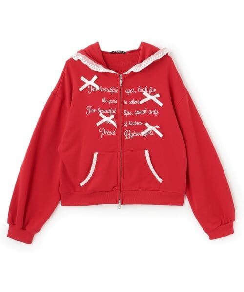 by LOVEiT / バイ ラビット パーカー | レースポイントフーディ | 詳細5