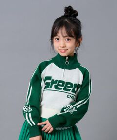 ハーフジップニット