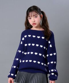 by LOVEiT / バイ ラビット ニット・セーター | ハートボーダーニット