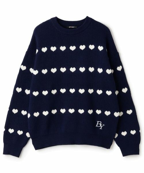 by LOVEiT / バイ ラビット ニット・セーター | ハートボーダーニット | 詳細8