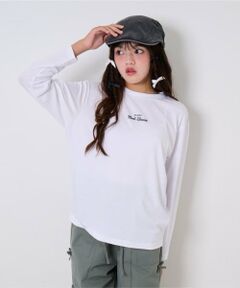 by LOVEiT / バイ ラビット Tシャツ | ミニロゴロング丈Tシャツ