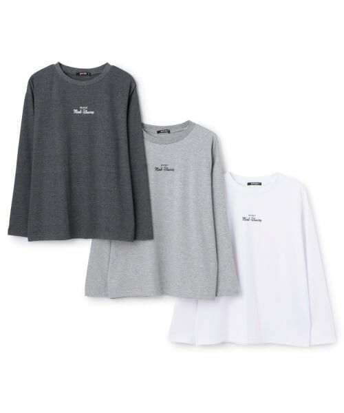 by LOVEiT / バイ ラビット Tシャツ | ミニロゴロング丈Tシャツ | 詳細2