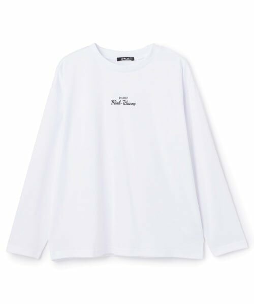 by LOVEiT / バイ ラビット Tシャツ | ミニロゴロング丈Tシャツ | 詳細4
