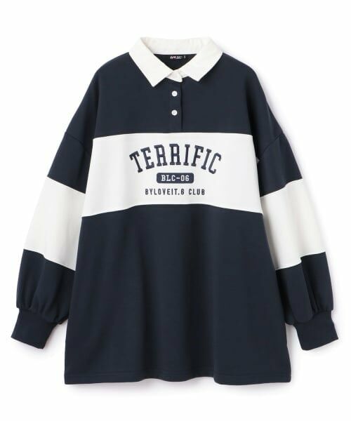 by LOVEiT / バイ ラビット ミニ丈・ひざ丈ワンピース | ラガーワンピース | 詳細3