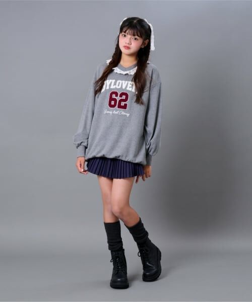 by LOVEiT / バイ ラビット スウェット | レースつきナンバリングプルオーバー | 詳細1