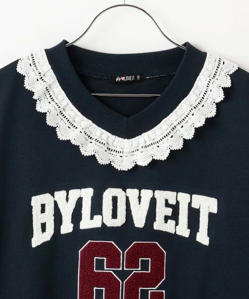 by LOVEiT / バイ ラビット スウェット | レースつきナンバリングプルオーバー | 詳細6