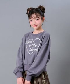 by LOVEiT / バイ ラビット スウェット | ハートロゴプルオーバー