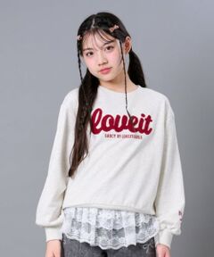 by LOVEiT / バイ ラビット スウェット | サガラ刺しゅうプルオーバー
