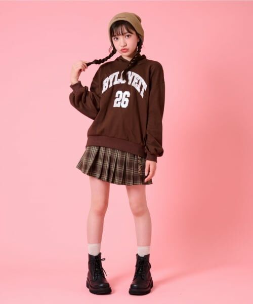 by LOVEiT / バイ ラビット スウェット | オーロラパッチロングフーディ | 詳細1