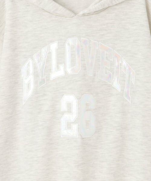 by LOVEiT / バイ ラビット スウェット | オーロラパッチロングフーディ | 詳細8