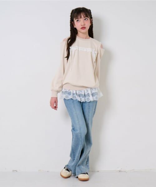 by LOVEiT / バイ ラビット スウェット | 肩スリットプルオーバー | 詳細2