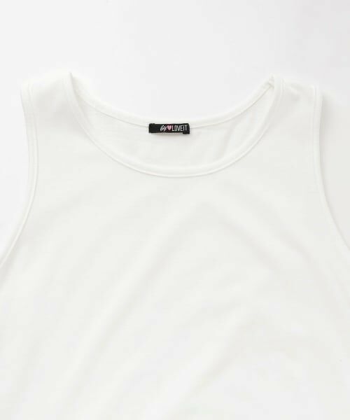 by LOVEiT / バイ ラビット Tシャツ | フリルタンクつきプルオーバー | 詳細10