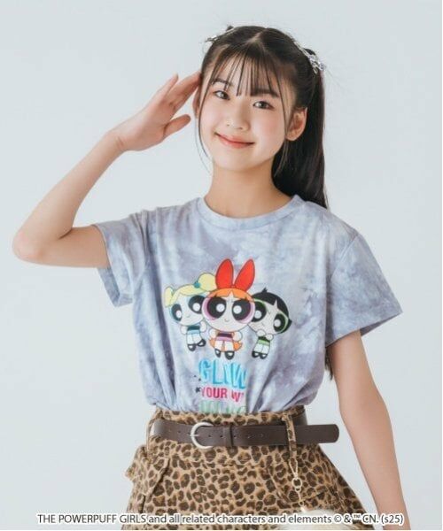 by LOVEiT / バイ ラビット Tシャツ | 【The Powerpuff Girls】タイダイ風ルーズTシャツ | 詳細4