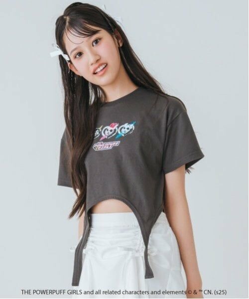 by LOVEiT / バイ ラビット Tシャツ | 【The Powerpuff Girls】ガーターTシャツ（接触冷感） | 詳細1