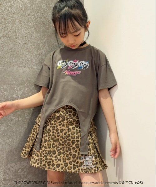 by LOVEiT / バイ ラビット Tシャツ | 【The Powerpuff Girls】ガーターTシャツ（接触冷感）（チャコール）