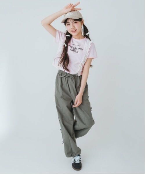 by LOVEiT / バイ ラビット Tシャツ | 【Cuugal8月号掲載】【接触冷感】フロントレースTシャツ | 詳細11