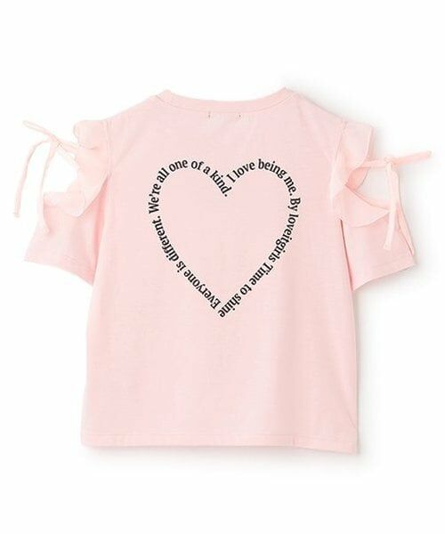 by LOVEiT / バイ ラビット Tシャツ | 【大好評につき再入荷】【接触冷感】肩リボンバックハートTシャツ | 詳細1
