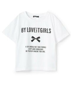 by LOVEiT / バイ ラビット Tシャツ | 【接触冷感】ロゴリボンプリントTシャツ