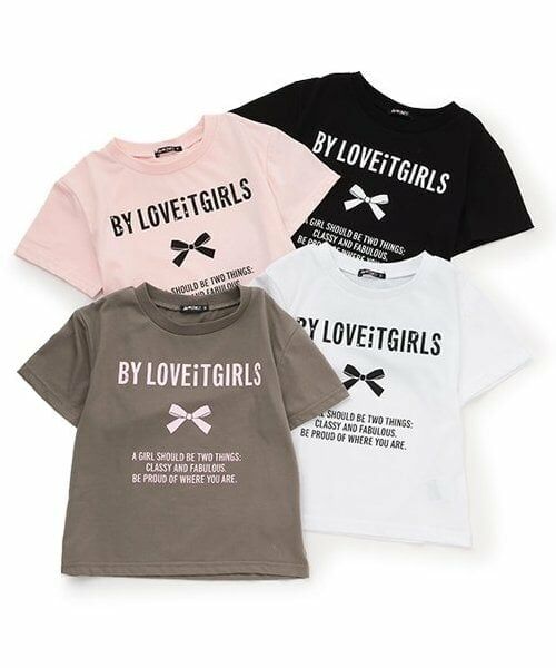 by LOVEiT / バイ ラビット Tシャツ | 【接触冷感】ロゴリボンプリントTシャツ | 詳細7
