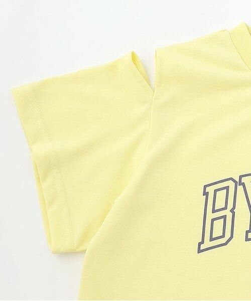 by LOVEiT / バイ ラビット Tシャツ | 【接触冷感】肩開きテキストTシャツ | 詳細4