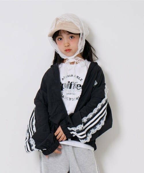 by LOVEiT / バイ ラビット パーカー | レースラインパーカー | 詳細8