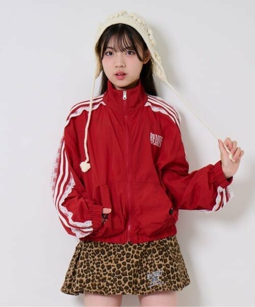 by LOVEiT / バイ ラビット パーカー | レースラインパーカー（赤）