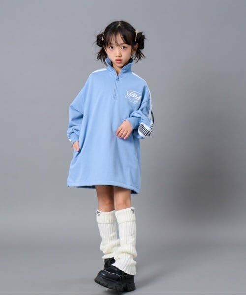 by LOVEiT / バイ ラビット その他トップス | ハーフジップチュニック（サックス）