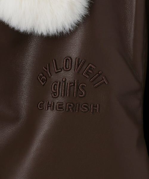 by LOVEiT / バイ ラビット ブルゾン | 衿ファー合成皮革ジャケット | 詳細12