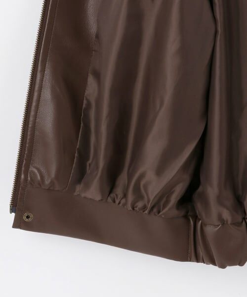 by LOVEiT / バイ ラビット ブルゾン | 衿ファー合成皮革ジャケット | 詳細17