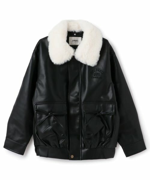 by LOVEiT / バイ ラビット ブルゾン | 衿ファー合成皮革ジャケット | 詳細6