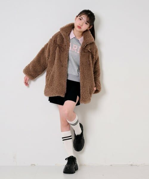 by LOVEiT / バイ ラビット ブルゾン | リボンポイントファーブルゾン | 詳細2