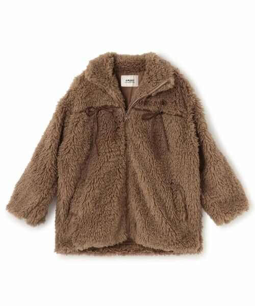 by LOVEiT / バイ ラビット ブルゾン | リボンポイントファーブルゾン | 詳細5