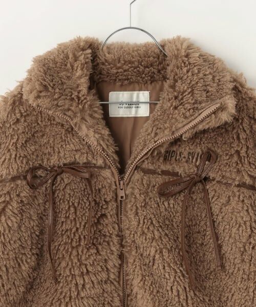 by LOVEiT / バイ ラビット ブルゾン | リボンポイントファーブルゾン | 詳細7