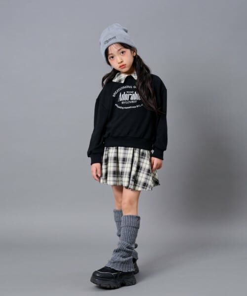 by LOVEiT / バイ ラビット スウェット | 【WEB限定】衿つきプルオーバーセットアップ（黒）